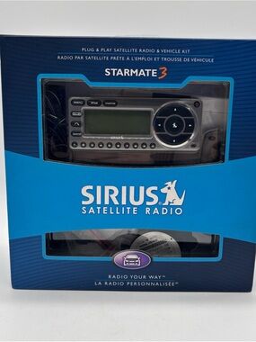 Sirius XM Satellite Radio Starmate 3 (ST3TK1C) 100% Complete in Box w/ Remote